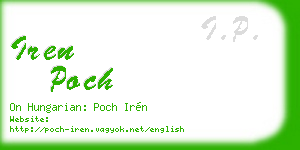 iren poch business card